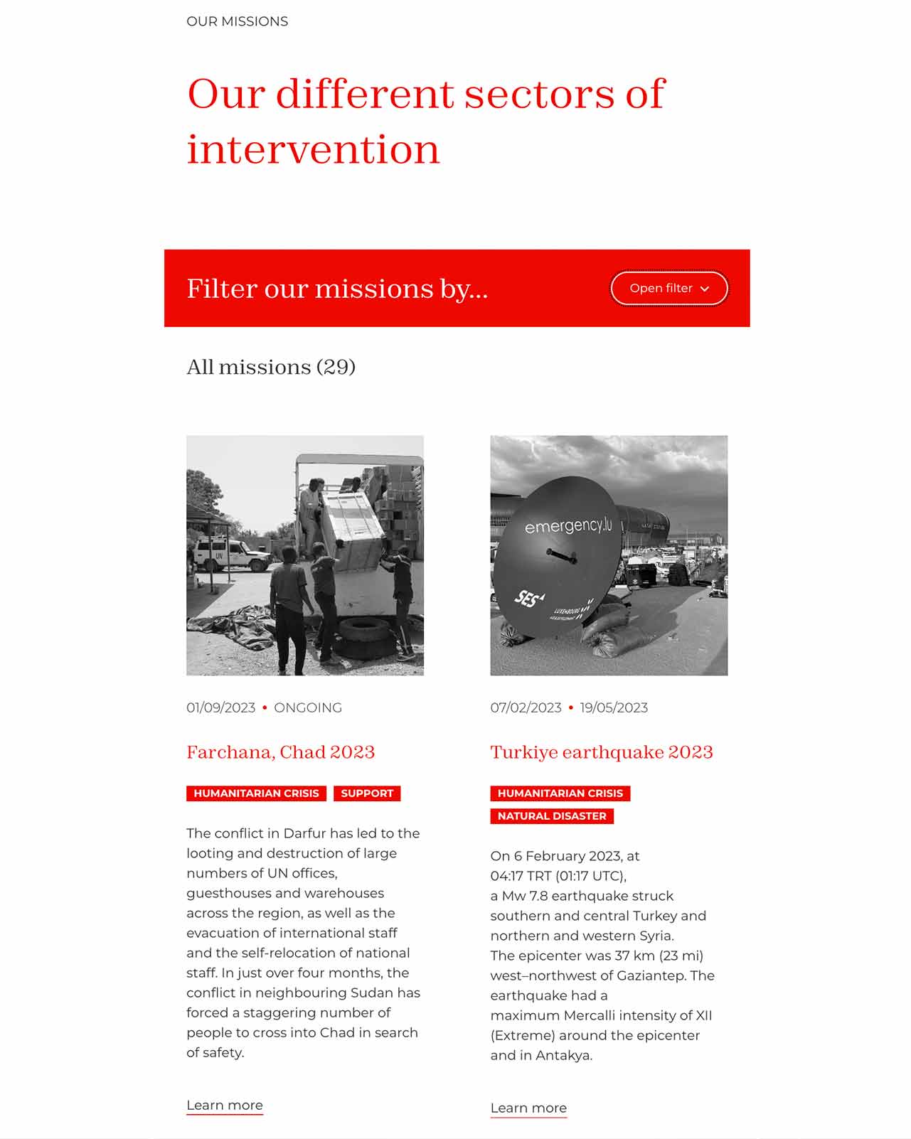 Emergency-website-filter