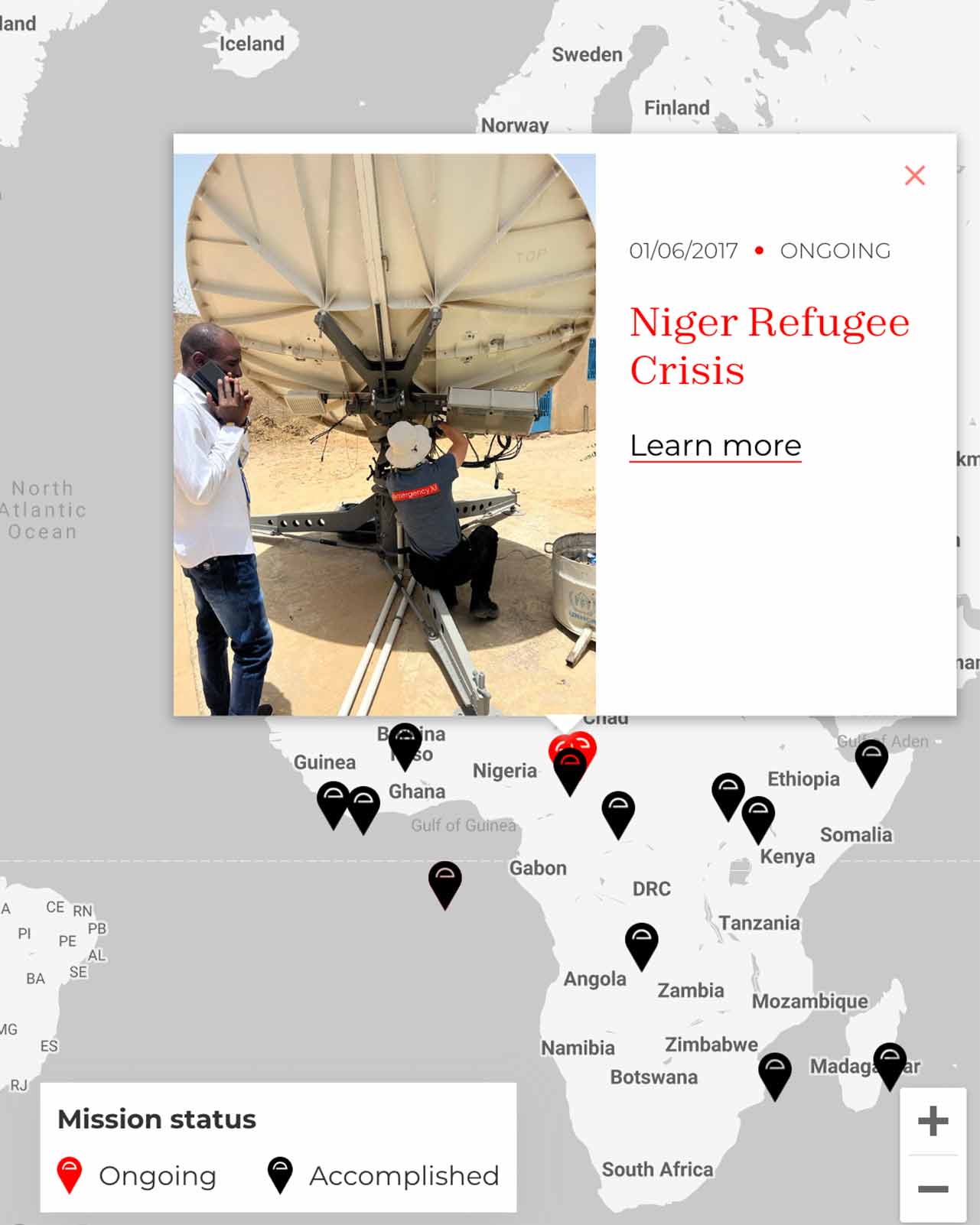 Emergency-website-map